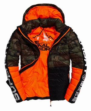 Superdry New Colour Block Fuji Férfi Kabát Camo | RDAKH3416